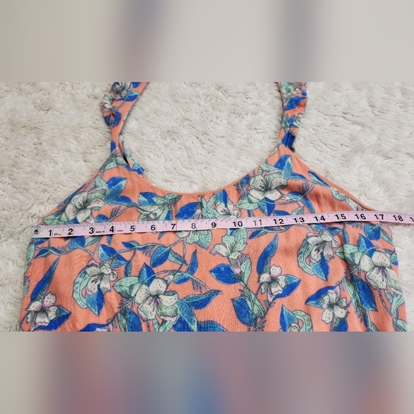 Free People OB574950 Orange Dear You Backless Mini Dress w/Pockets Sz Large - Picture 9 of 11